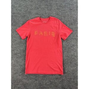 Air Jordan Shirt Men Small Pink Paris Graphic Logo Short Sleeve Jumpman Logo